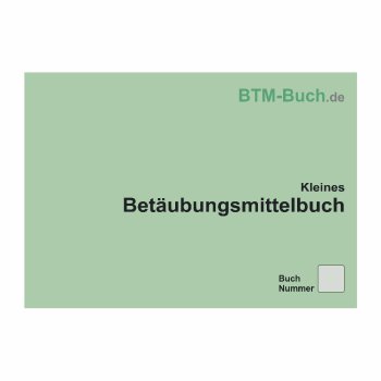 Kleines BTM Betäubungsmittel Buch