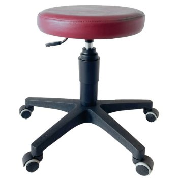 Rollhocker ultraSWIVEL bordeaux Ultramedic farblich passend zu den Untersuchungsliegen