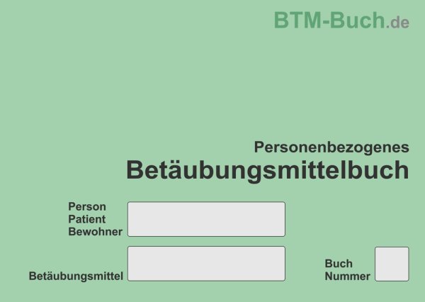 Schreibmappe und Personenbezogenes BTM-Buch 50 Stück