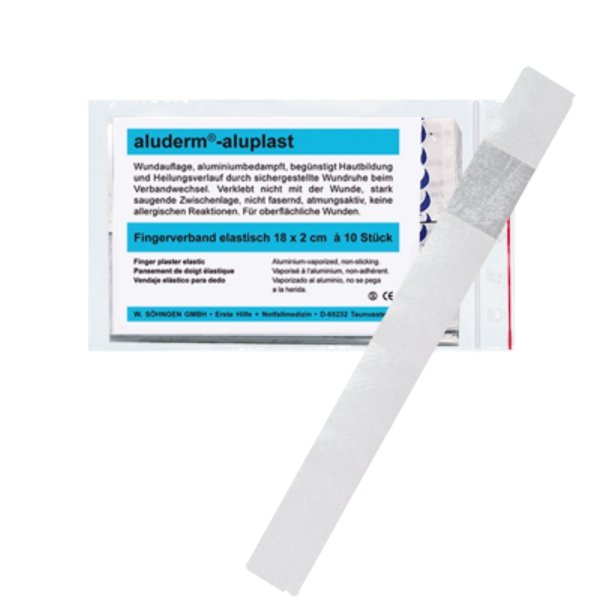 aluderm-aluplast Fingerverband SÖHNGEN elastisch 18 x 2 cm 10 Stück