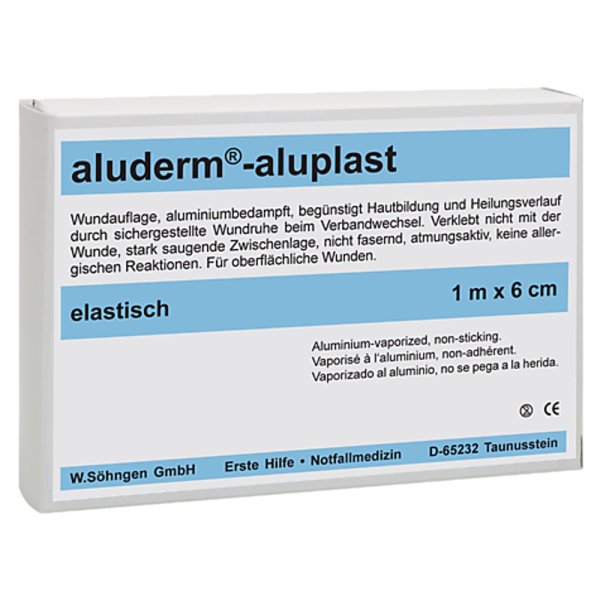 aluderm-aluplast Wundverbandpflaster 6 cm x 1 m SÖHNGEN elastisch