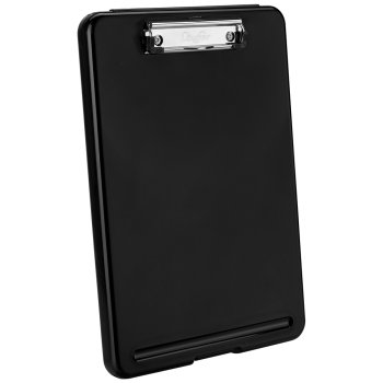 Klemmbrett mit Aufbewahrungsfach schwarz Läufer 55800 Clipboard Formularhalter