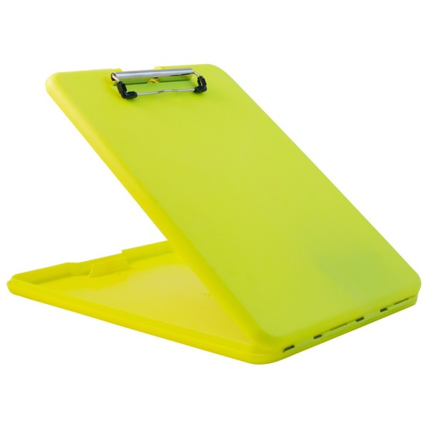 Schreibplatte SlimMate Safety leuchtgelb Saunders Clipboard Formularhalter