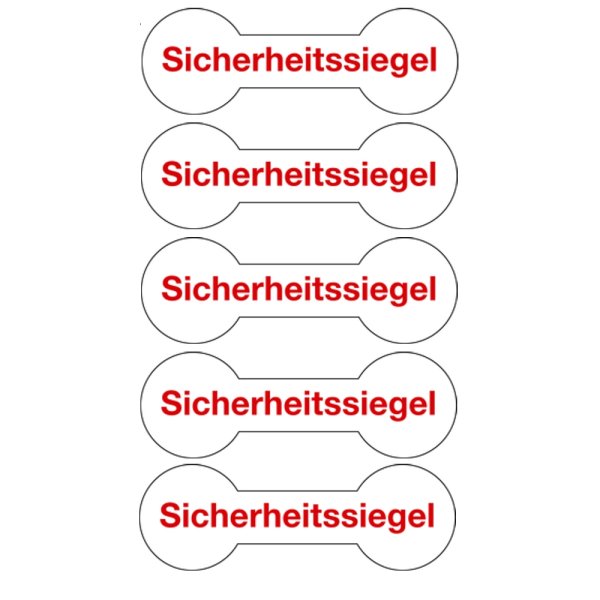 kingsmed ® Sicherheitssiegel für Verbandkästen und Schränke Bogen mit 5 Siegeln