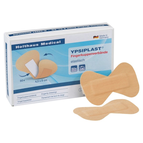 YPSIPLAST Fingerkuppenverband 4,5 x 8 cm HOLTHAUS elastisch 50 Stück